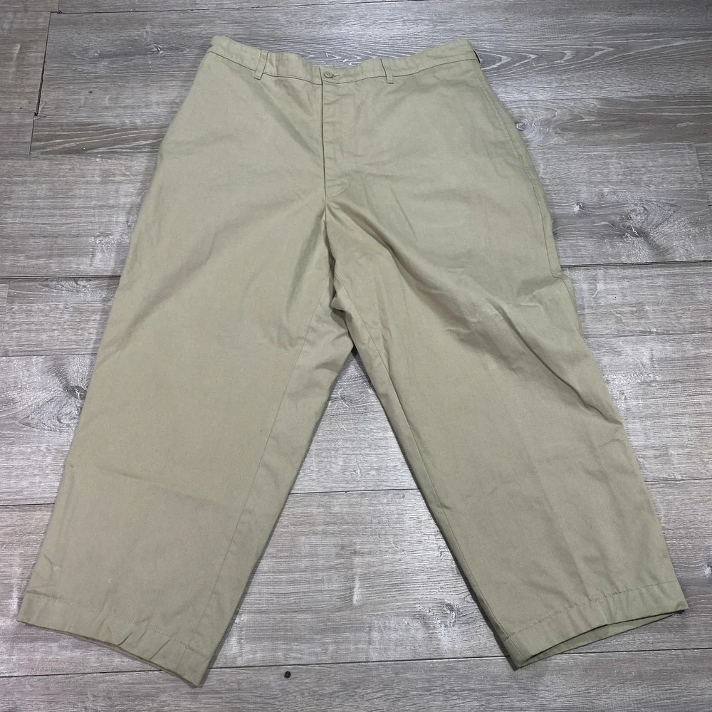 Atlantic Rancher Pants Mens 40x26 Beige Cotton Chino Straight Leg Casual‎ Twill